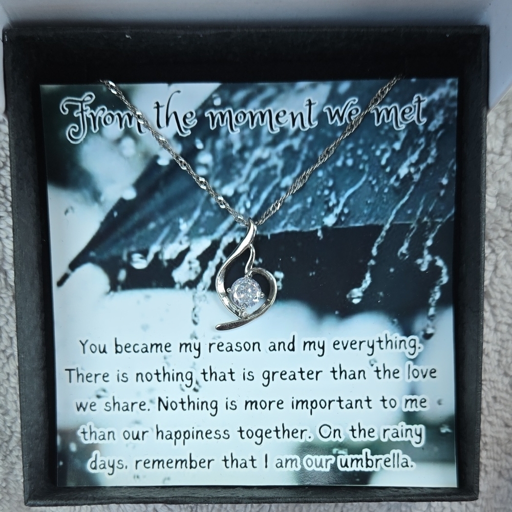 Silver Heart Pendant Necklace